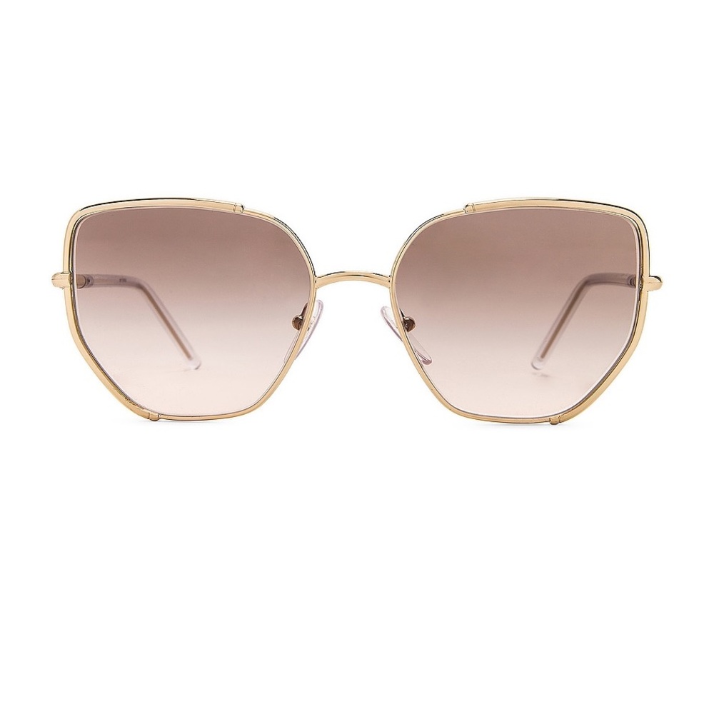 Prada Gold Metal Angular Sunglasses - Never Worn!